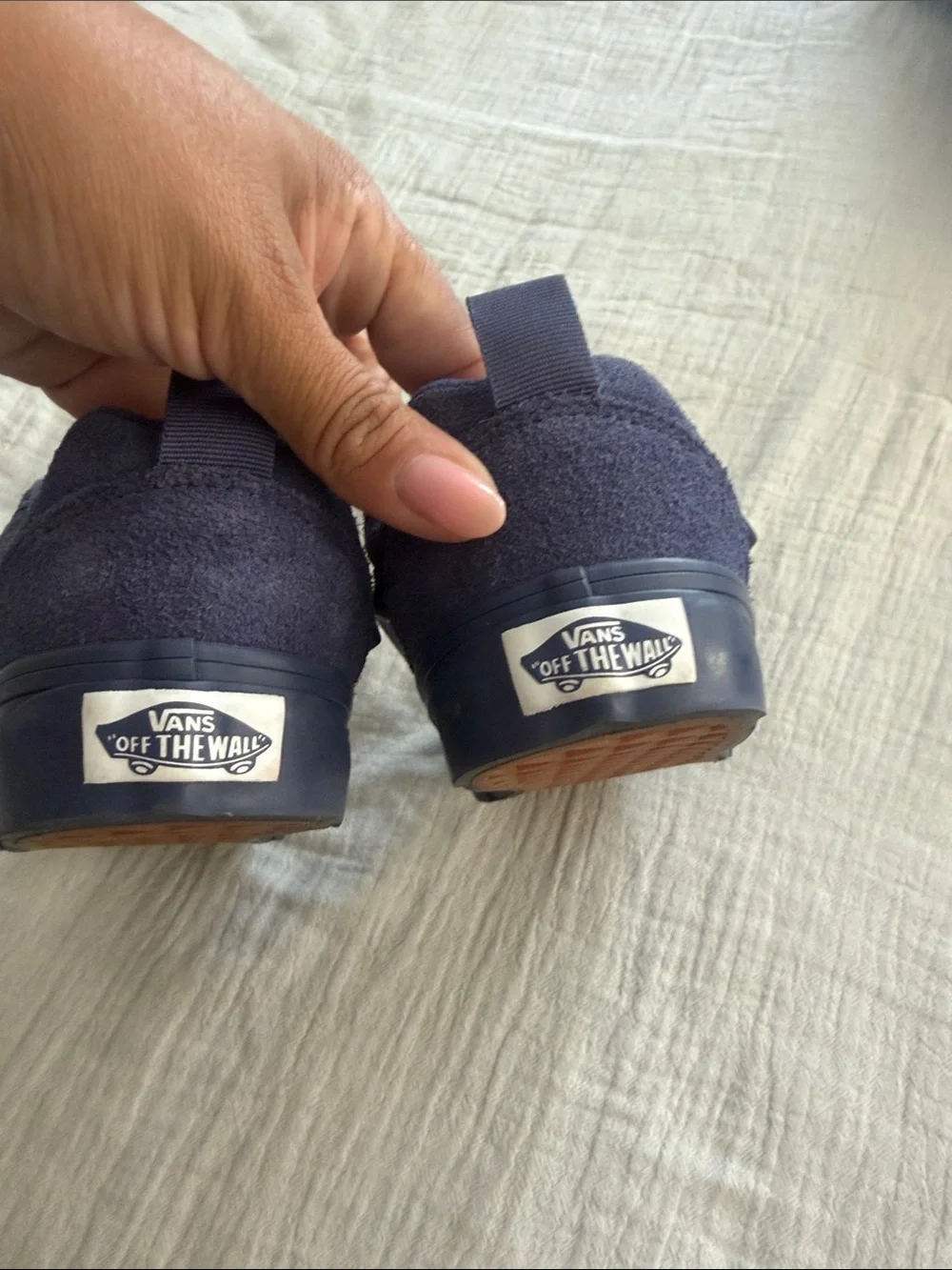 Vans Kids Navy Low-Top Skate Sneakers